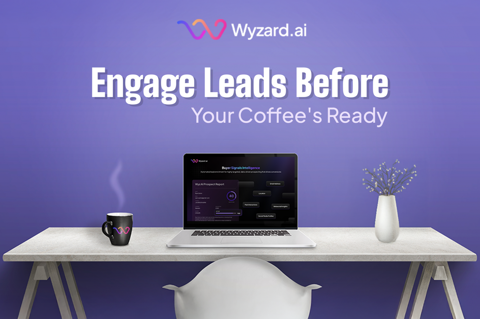 Wyzard Marketing Copilot driving pipeline by engaging leads across webinars, website, events, LinkedIn ads, and email for SMB marketing teams