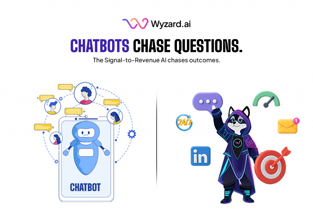 Wyzard.ai Signal-to-Revenue AI orchestrating buyer signals across chat, email, LinkedIn, voice, and events to qualify leads and book meetings