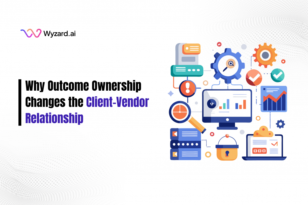 Outcome ownership in GTM showing unified buyer signals, execution accountability, and revenue partnership across channels like events, ads, email, and web