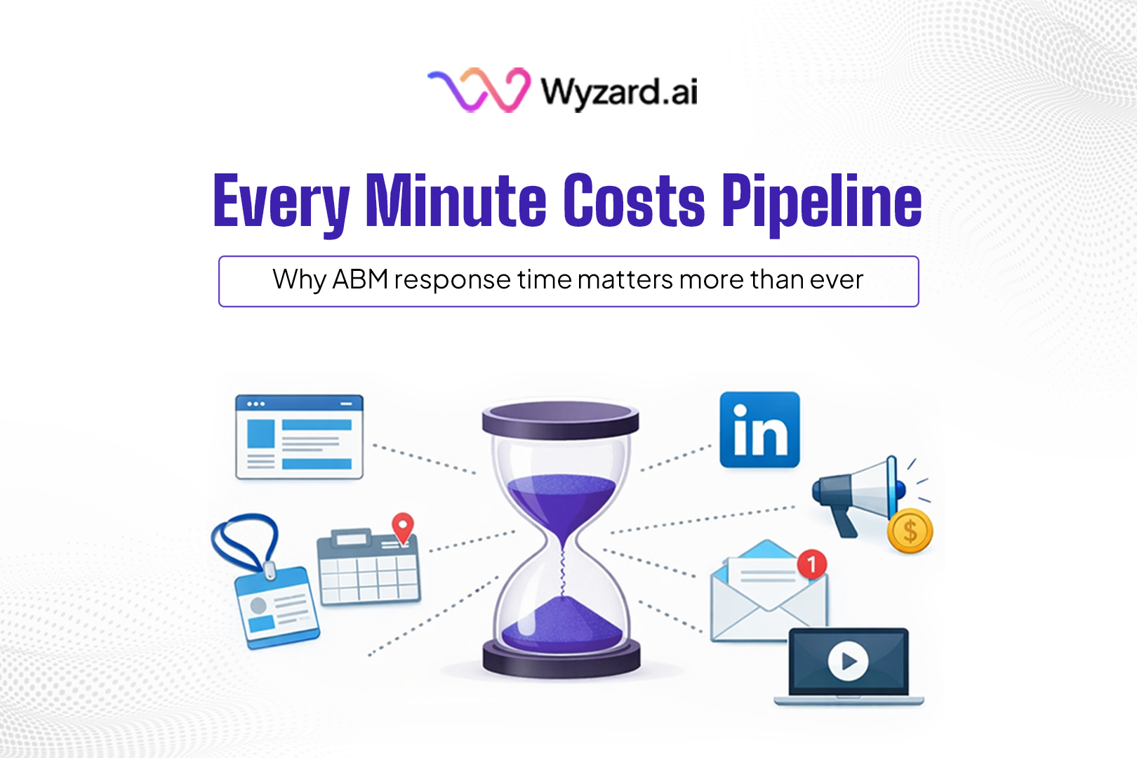 ABM response time across website, events, webinars, LinkedIn, email, and paid channels with Wyzard.ai