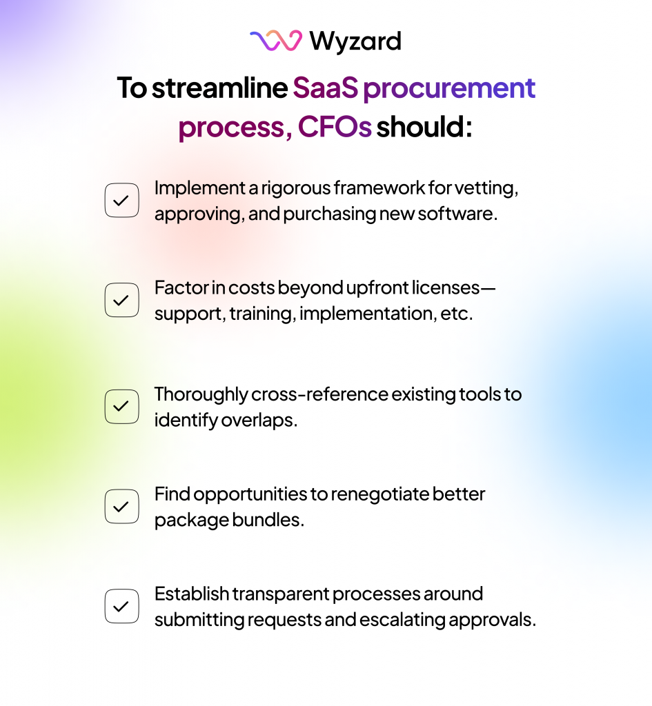 How CFO can streamline SaaS procurement process