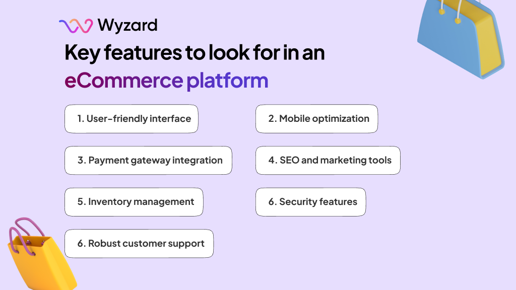 key features to look for in eCommerce software