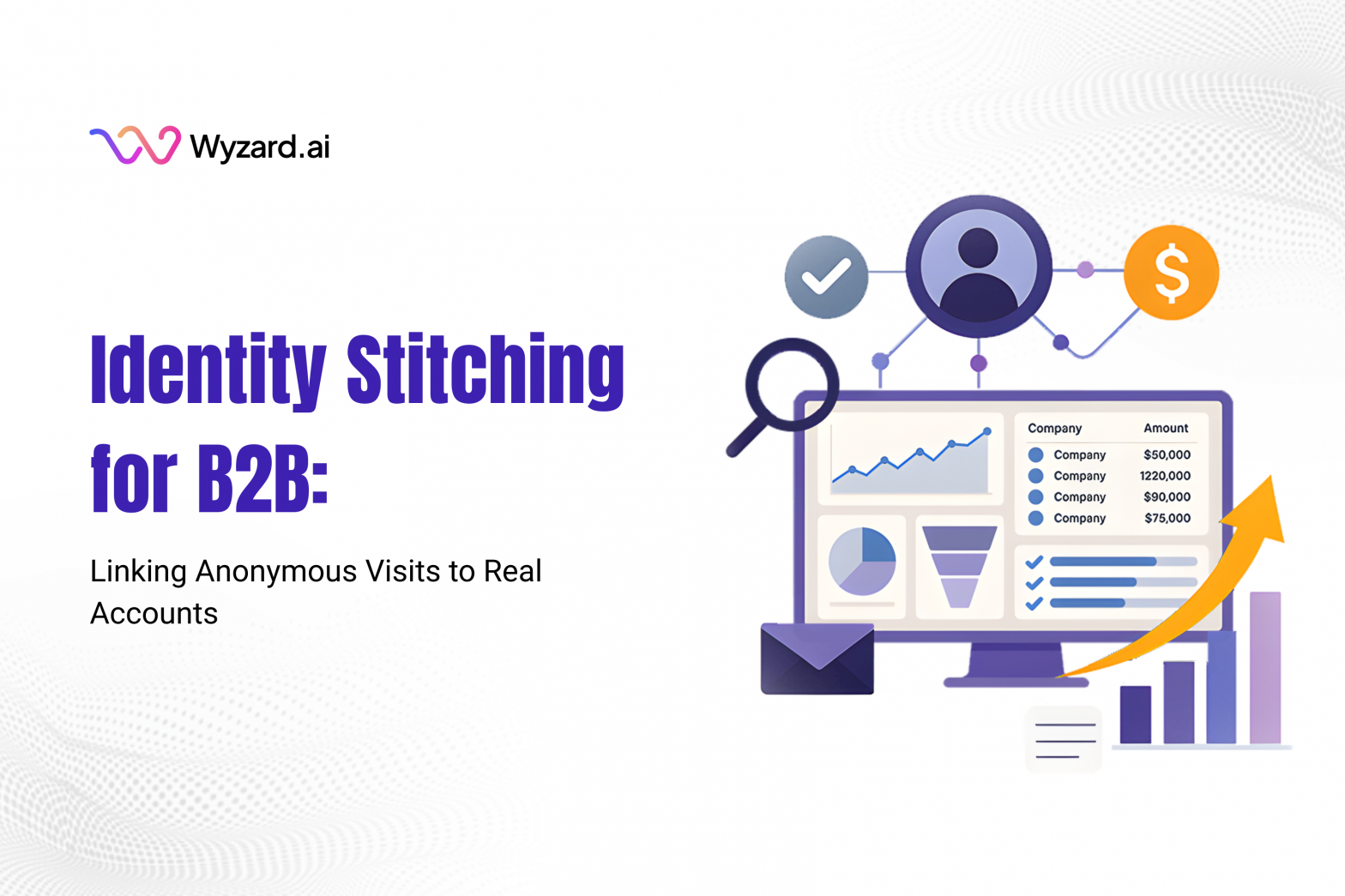 Identity stitching workflow linking anonymous traffic to real B2B accounts using Signal-to-Revenue AI